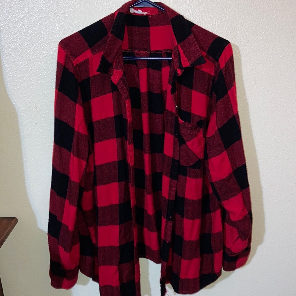 Buffalo plaid button down